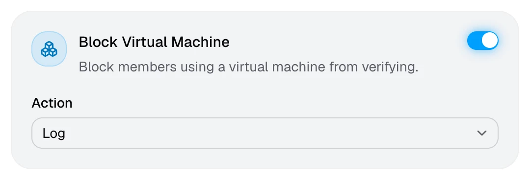 The Block Virtual Machine card