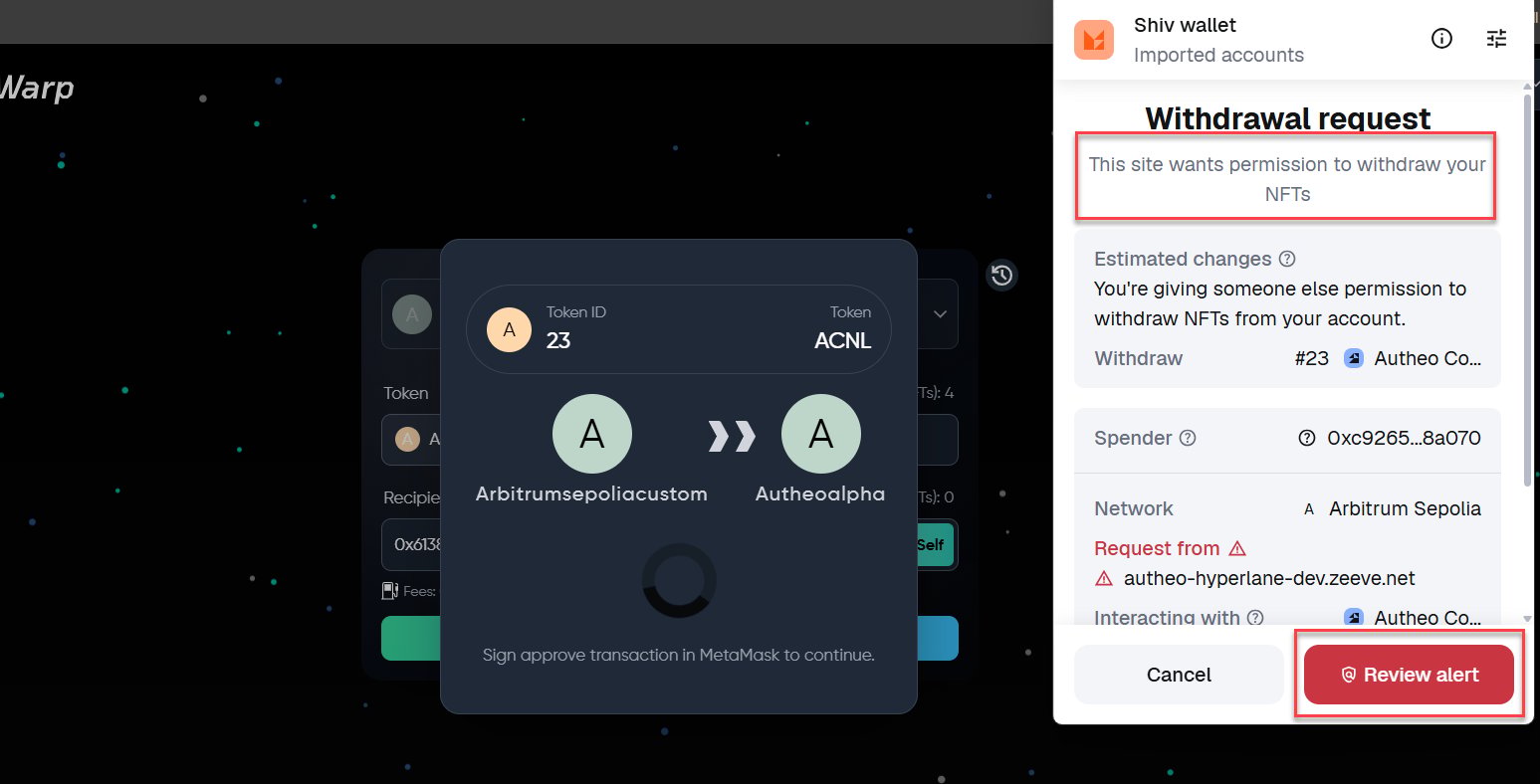 Sign transaction — step 2