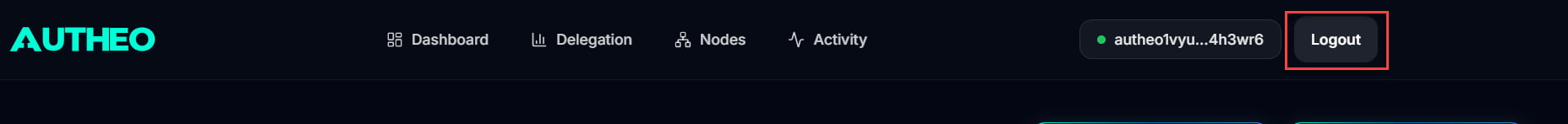 Signing out of the Validator Portal