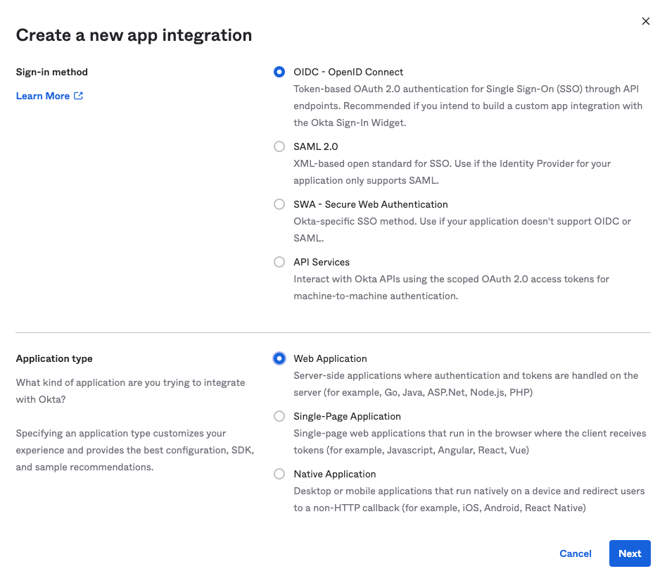 Okta App Config 1