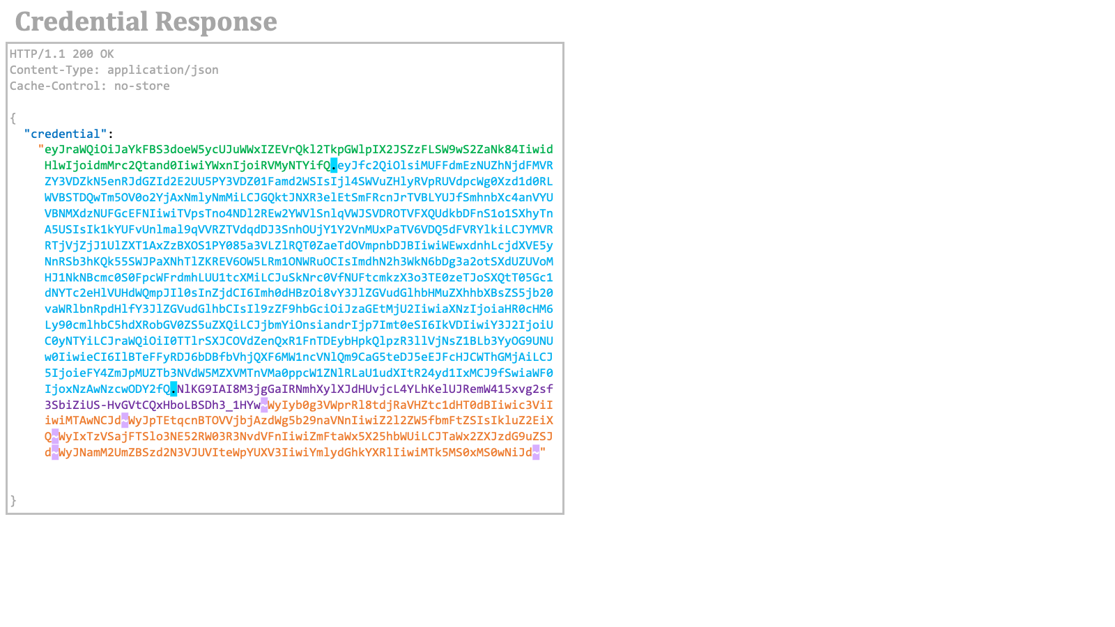 Credential Response 2