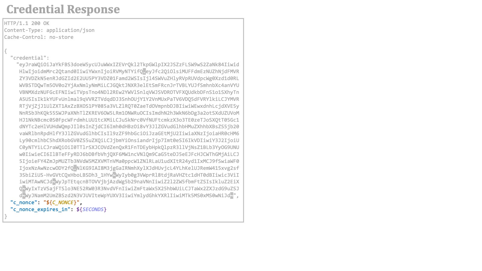 Credential Response 3