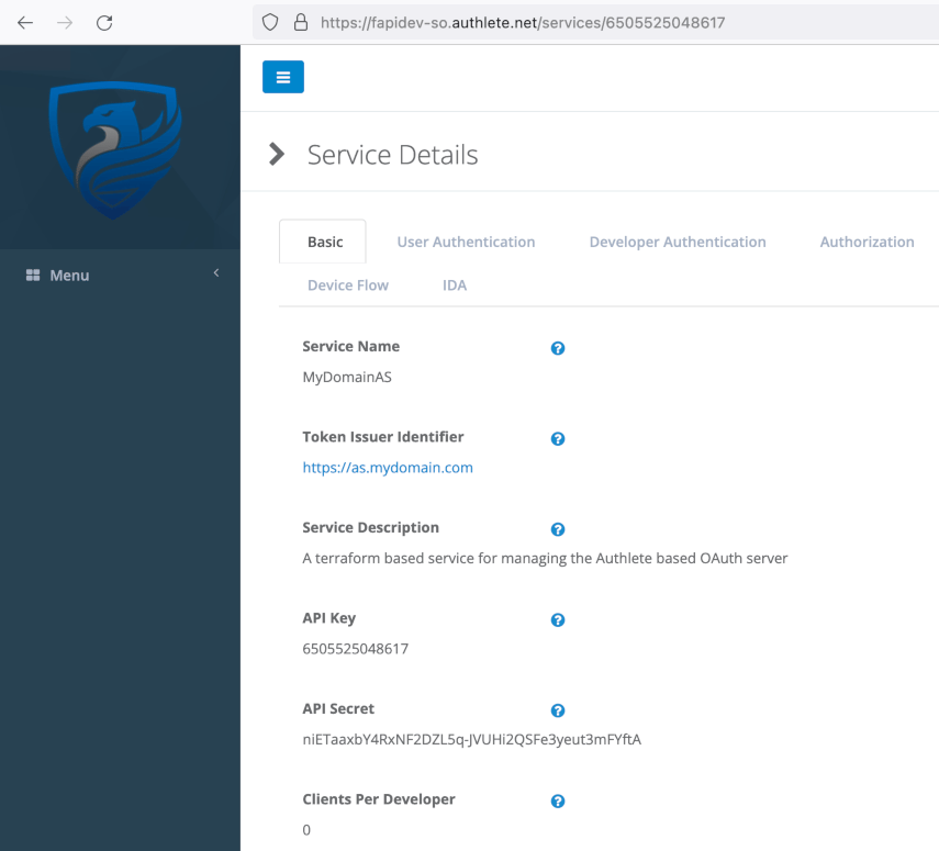 API key and secret on SO