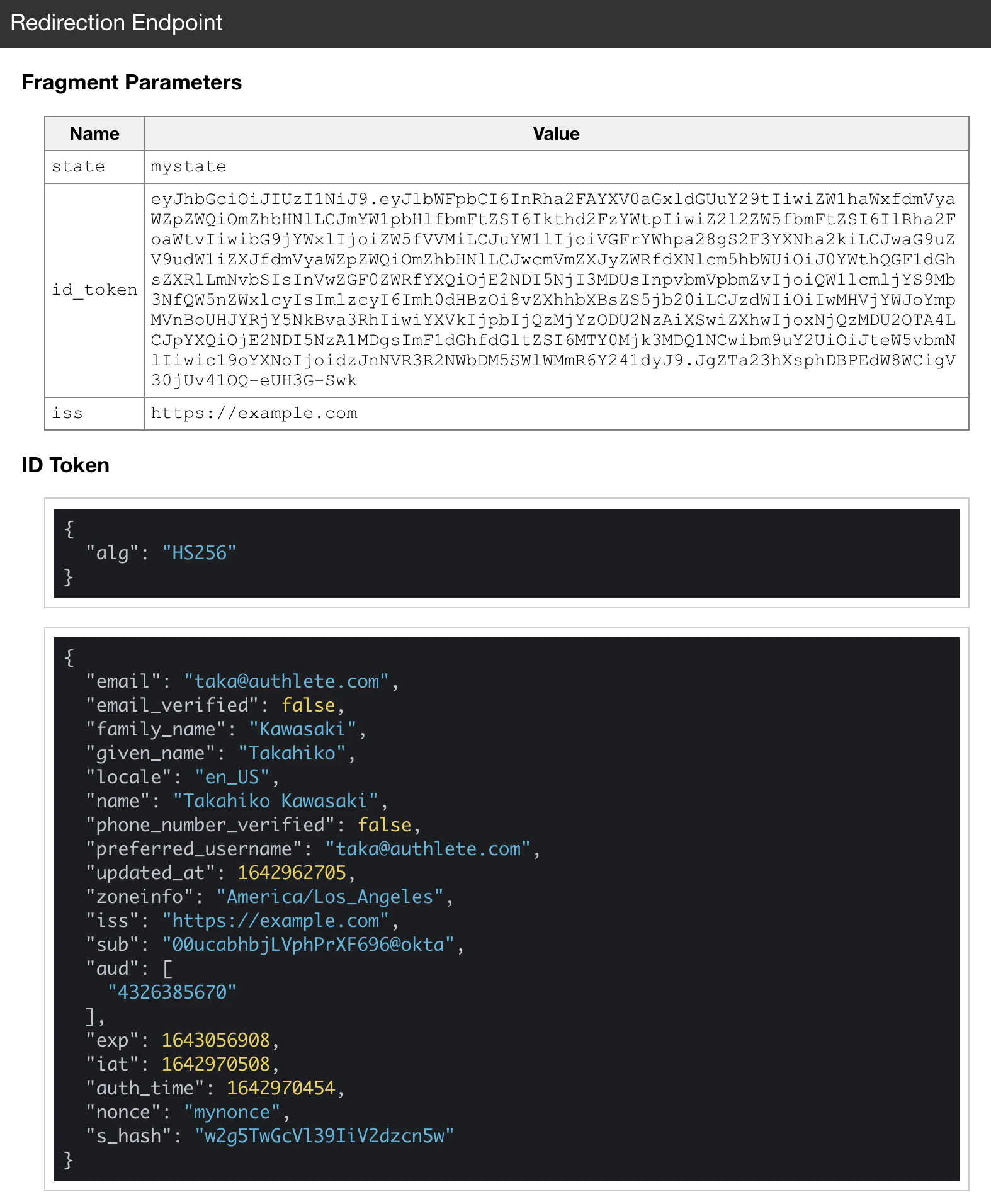 Redirection Endpoint