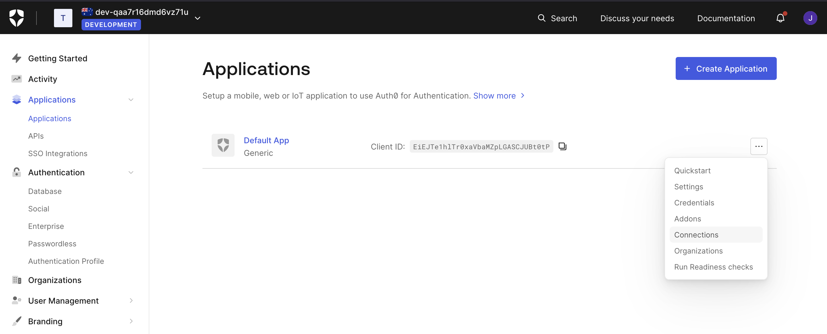 Application connections.