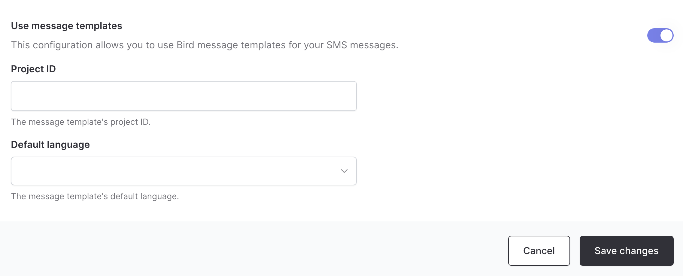 Locale templates for Bird