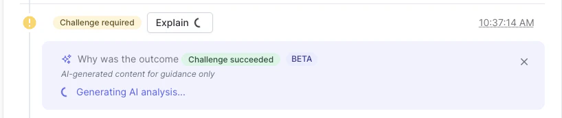 AI-generated rules analysis