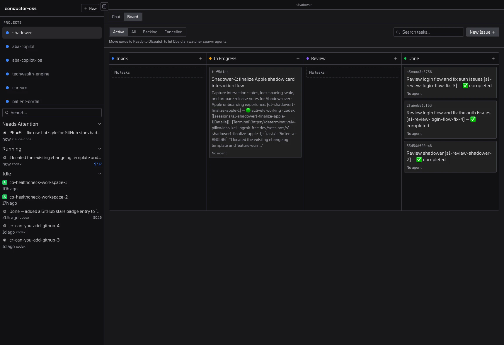 Conductor board overview