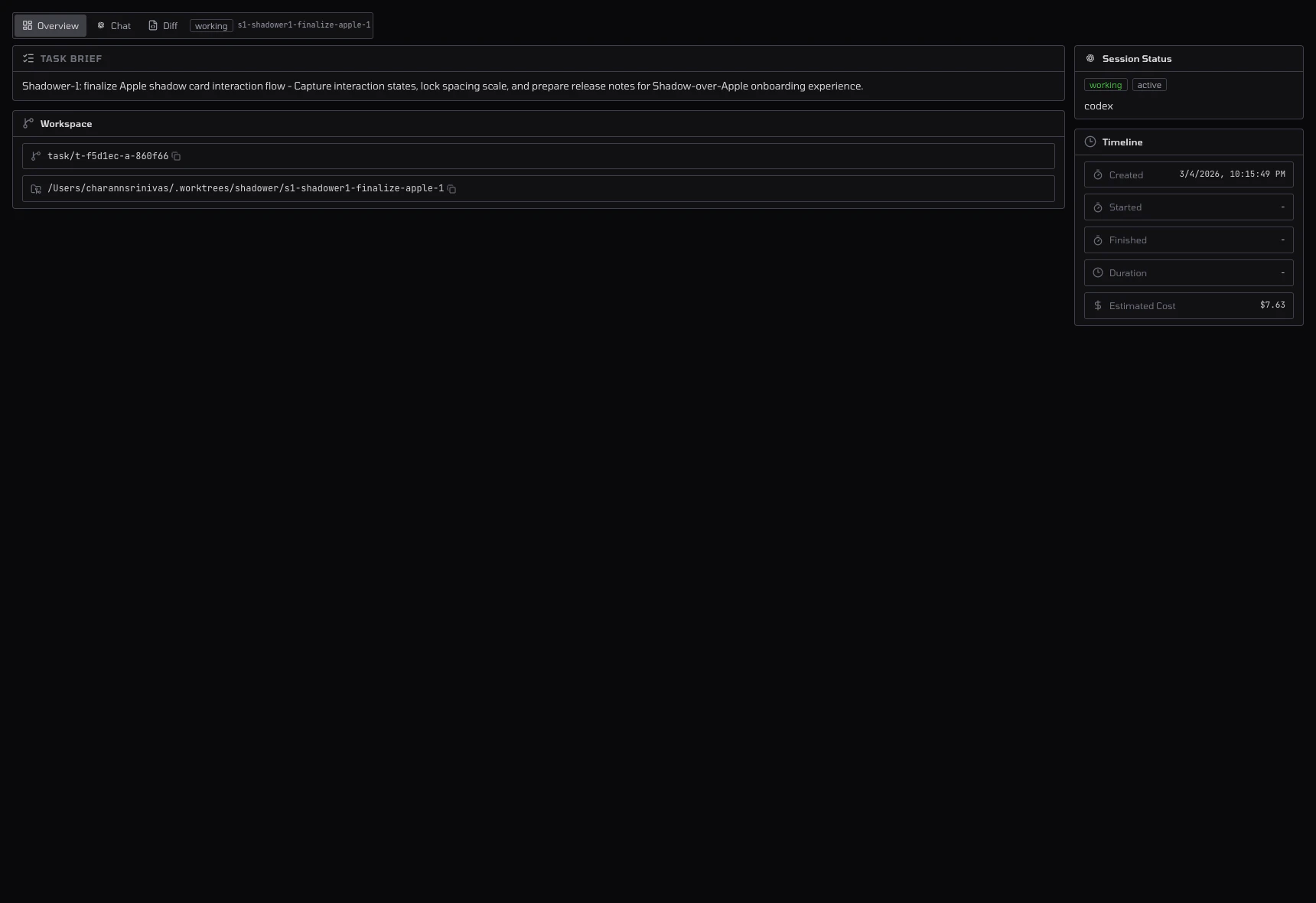 Conductor session overview
