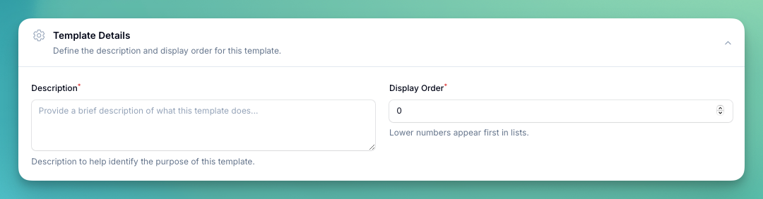 Prompt Template - Details