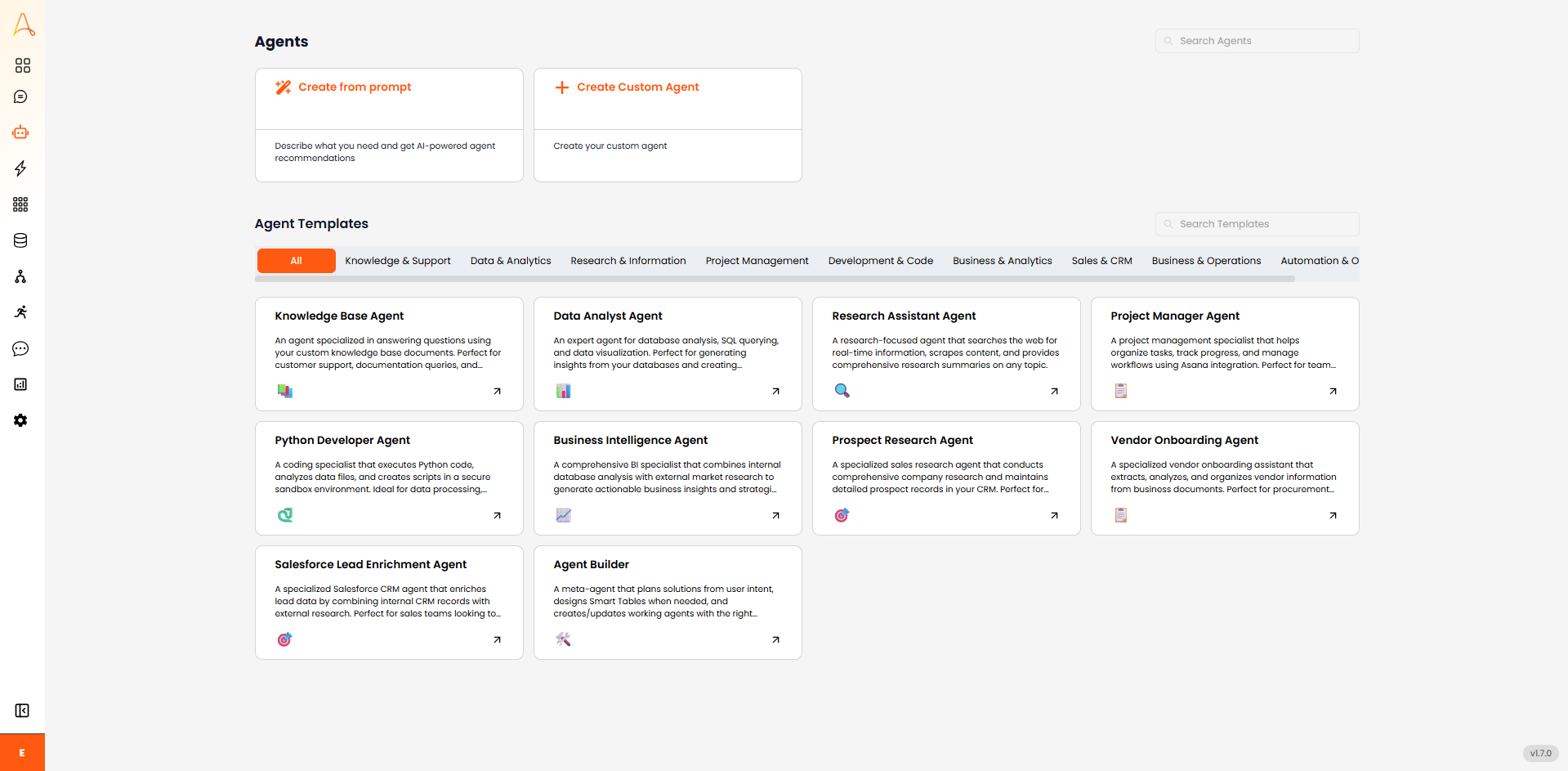 Available Agent Templates