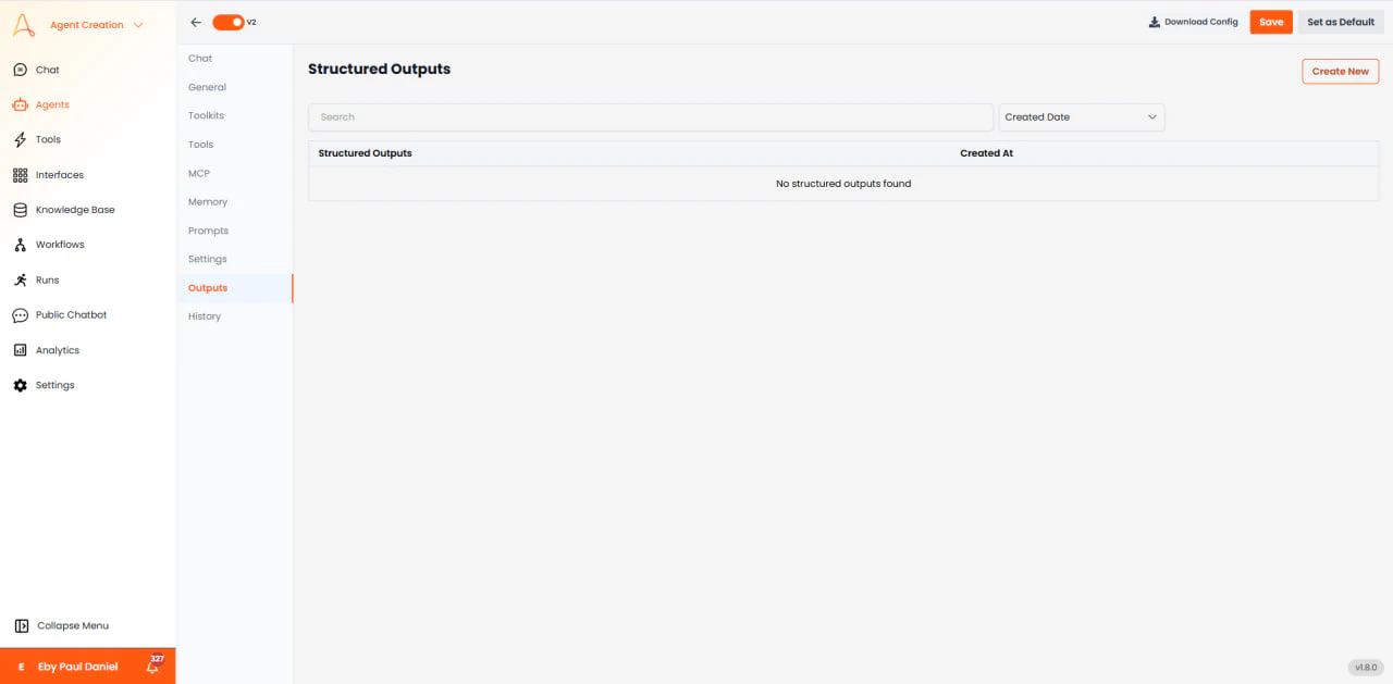 Structured Outputs Configuration