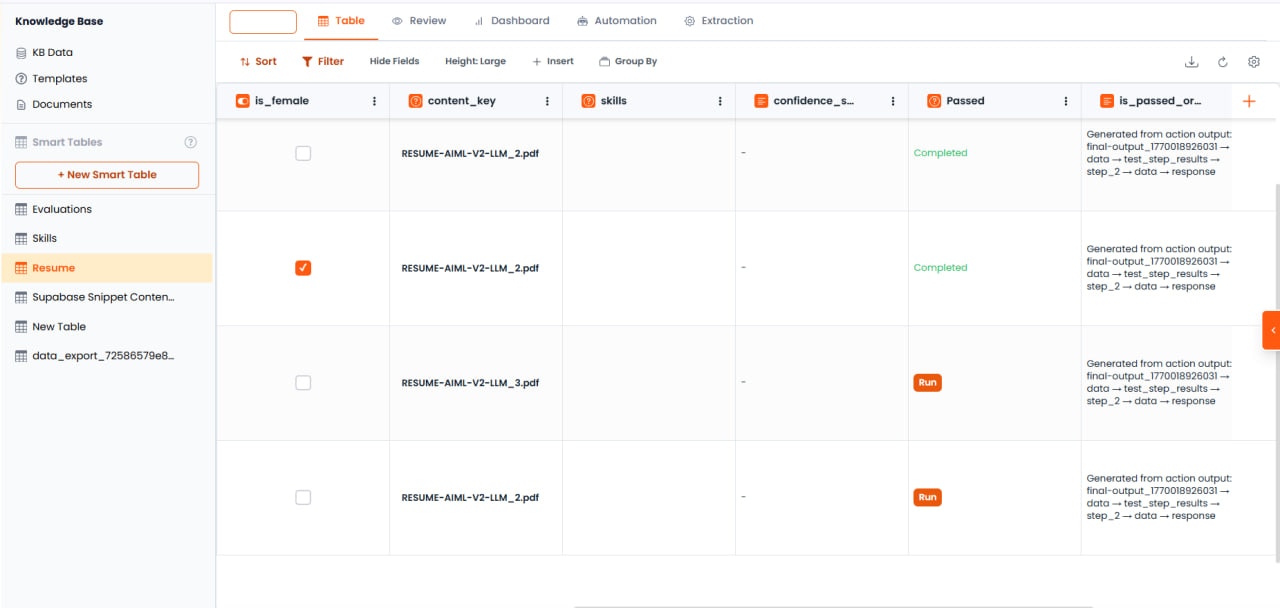 Execute Cell/Row and Re-compute All buttons