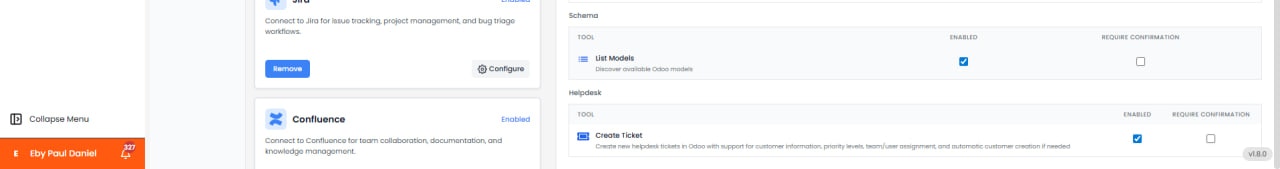 Odoo ERP Schema and Helpdesk tools