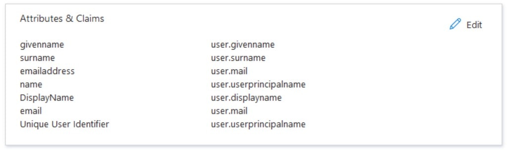 Azure – Attributes & Claims
