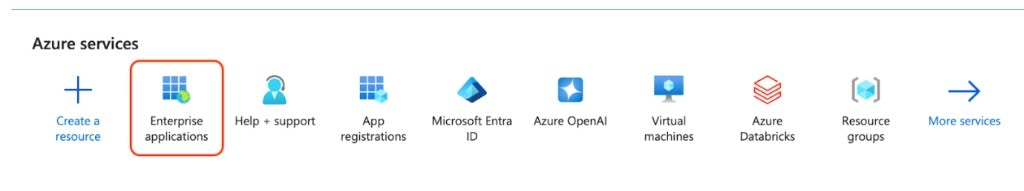 Azure portal – Enterprise applications