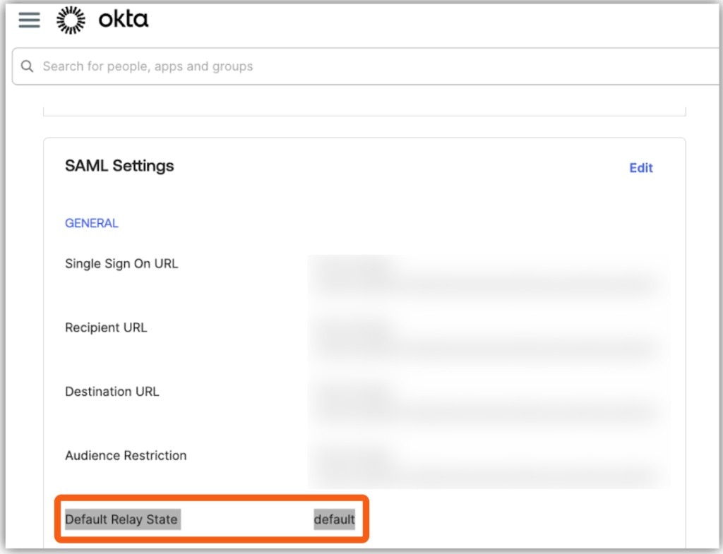 Okta SAML Settings