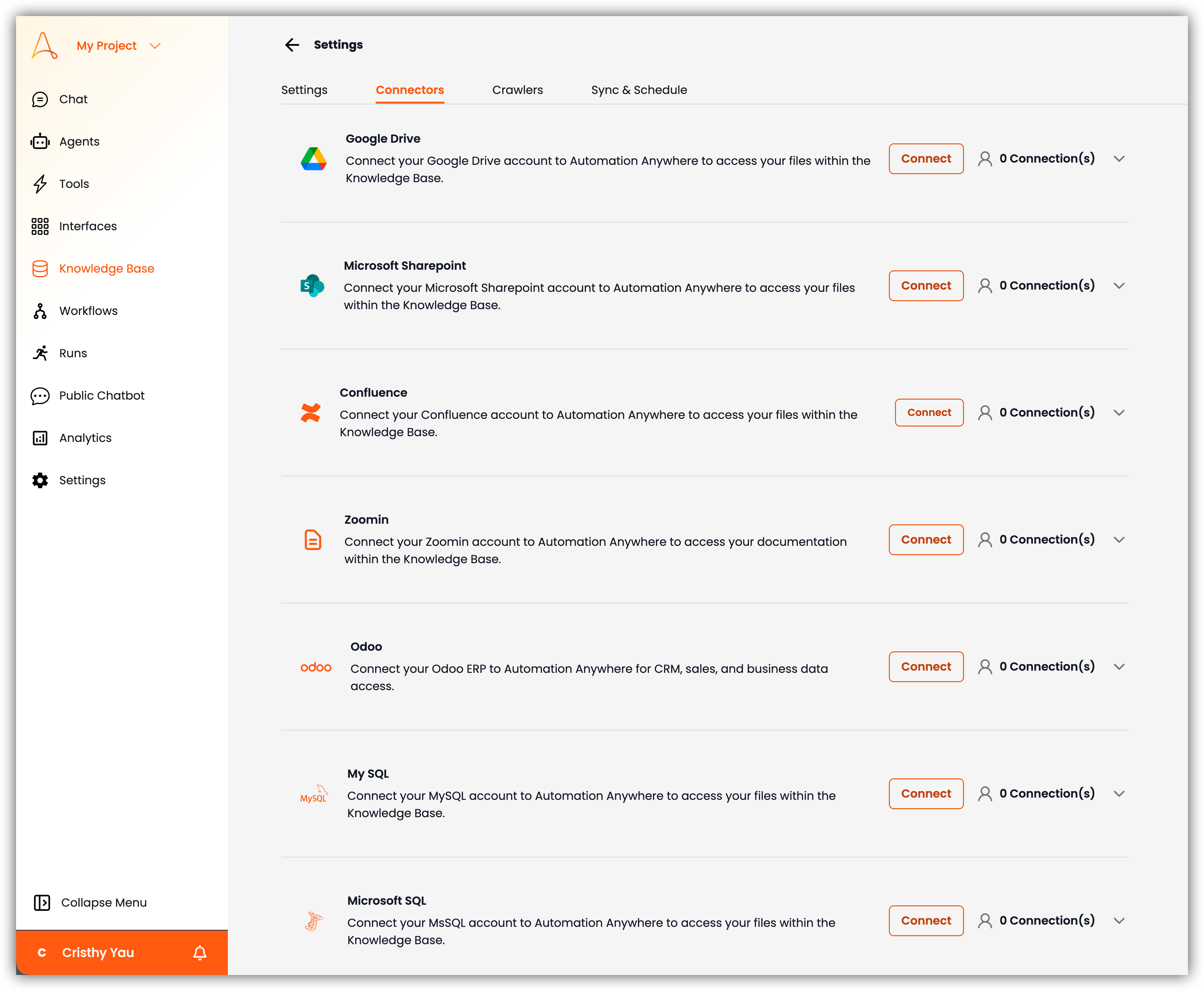 Knowledge Base Connectors