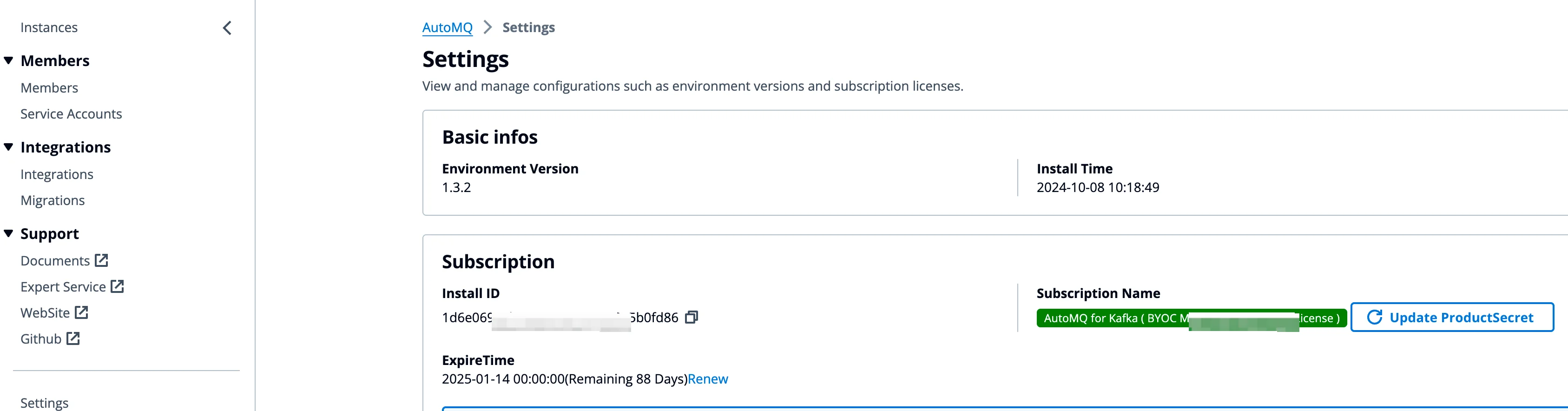 Manage Environment License - AutoMQ Documentation
