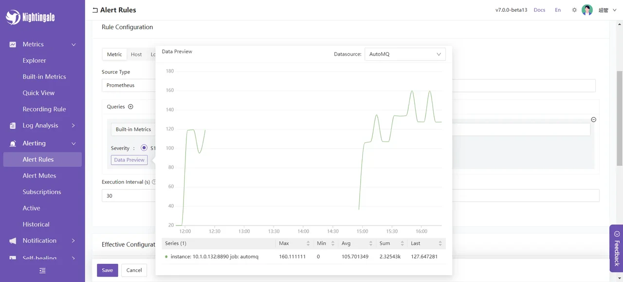 You can also configure groups to receive notifications when an alert is triggered.