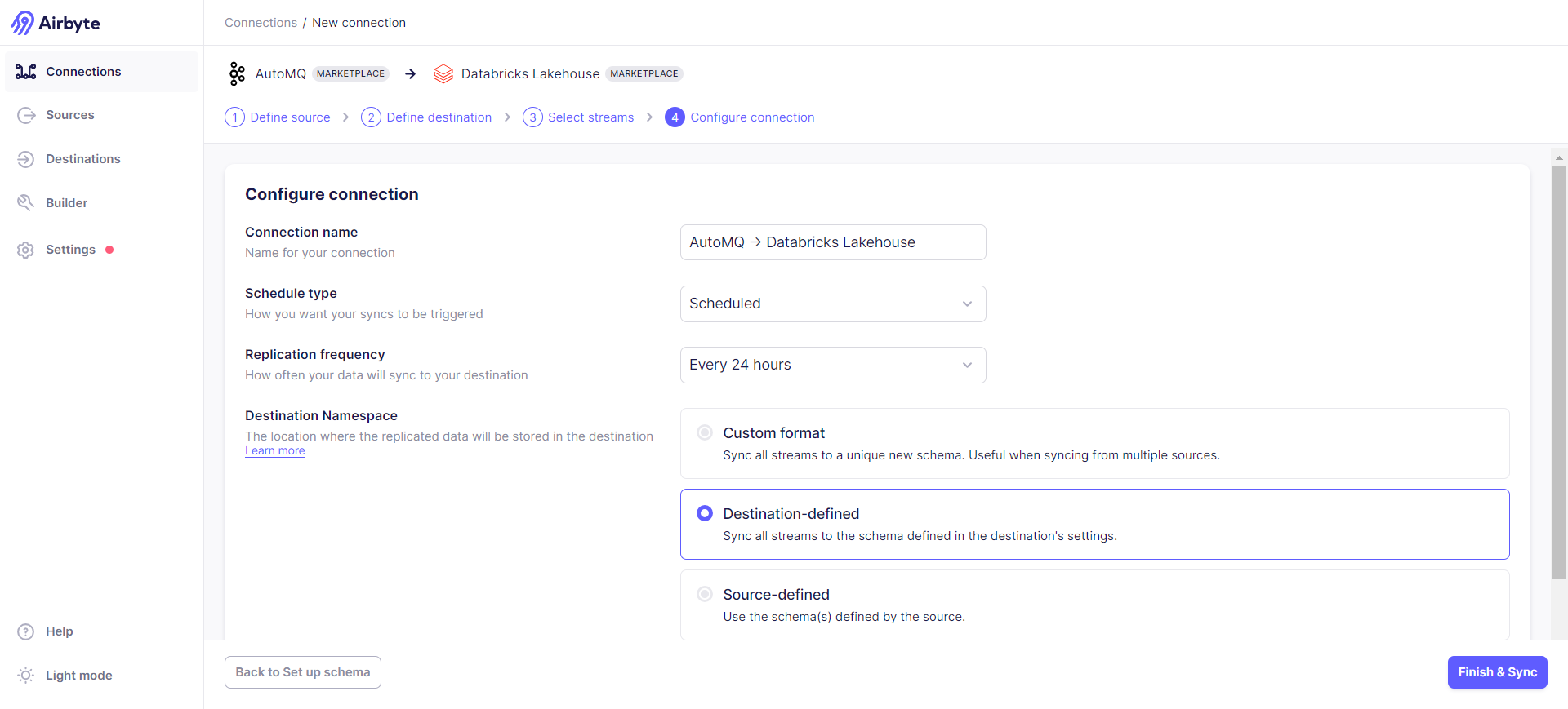 Start Sync: