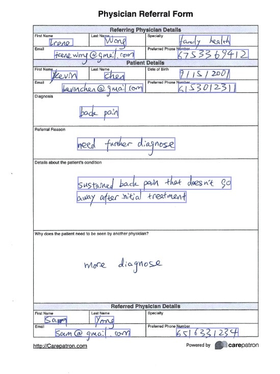 Document form grounding example