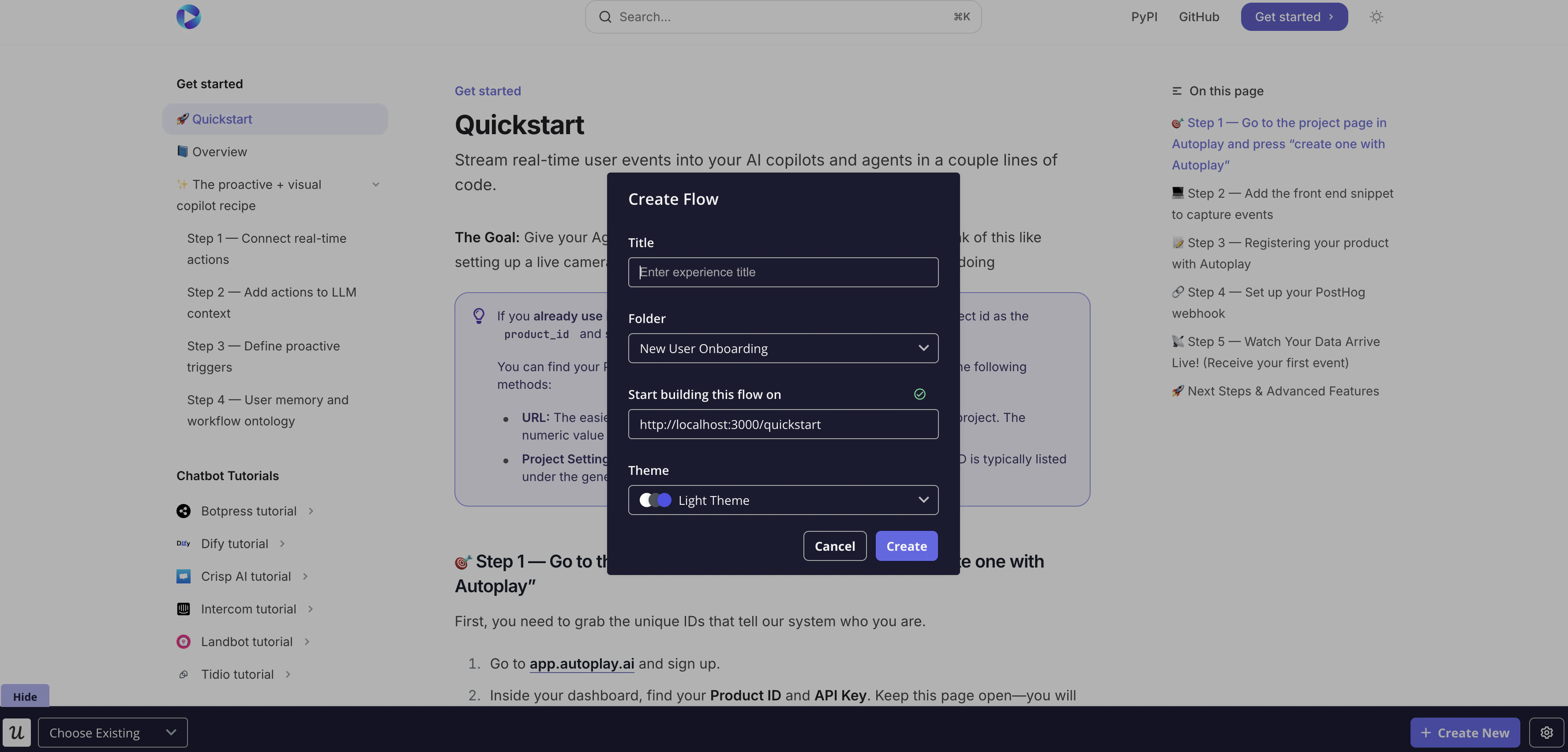 Userpilot flow step 3