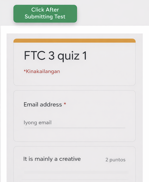 Google Form no AutoProctor que não pode ser clicado porque a conta Google incorreta está ativa