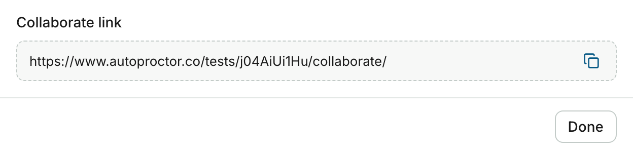 The Collaborate link at the bottom of the Collaborators dialog