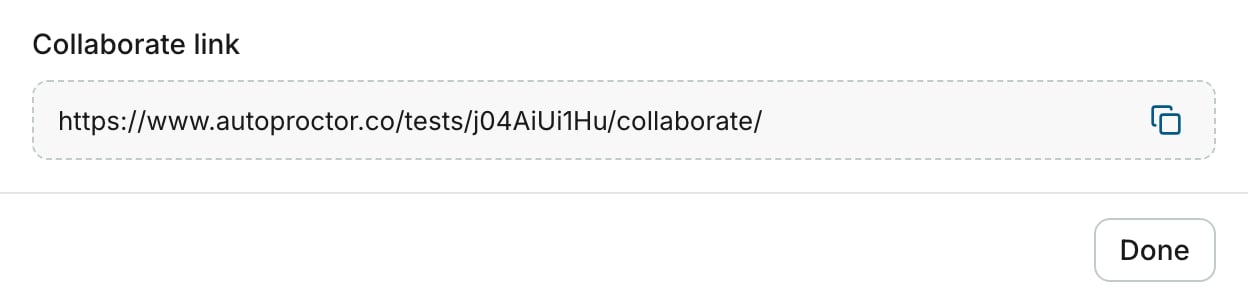 The Collaborate link at the bottom of the Collaborators dialog