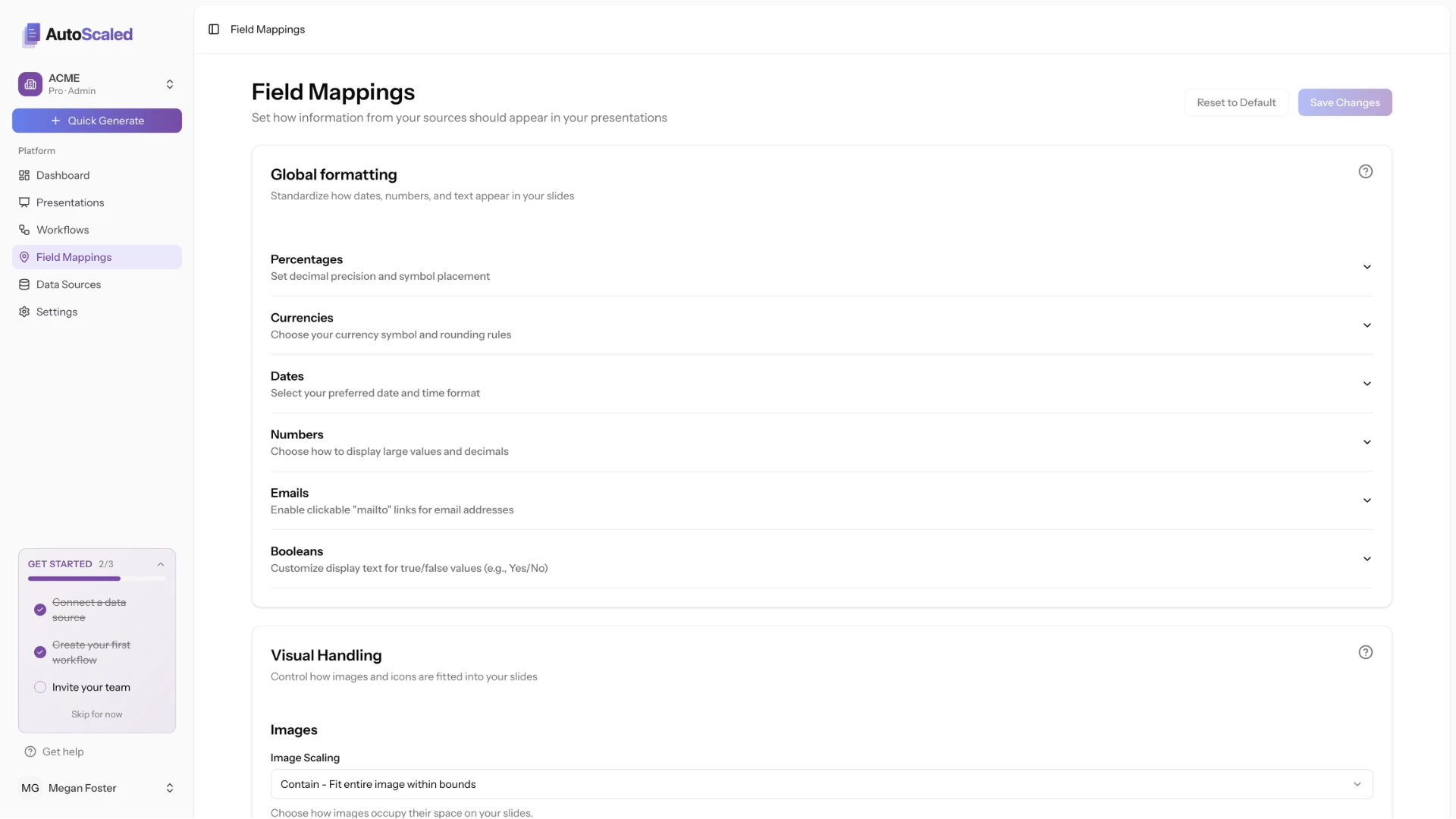 Setting up alphanumeric data formatting from your CRM in AutoScaled