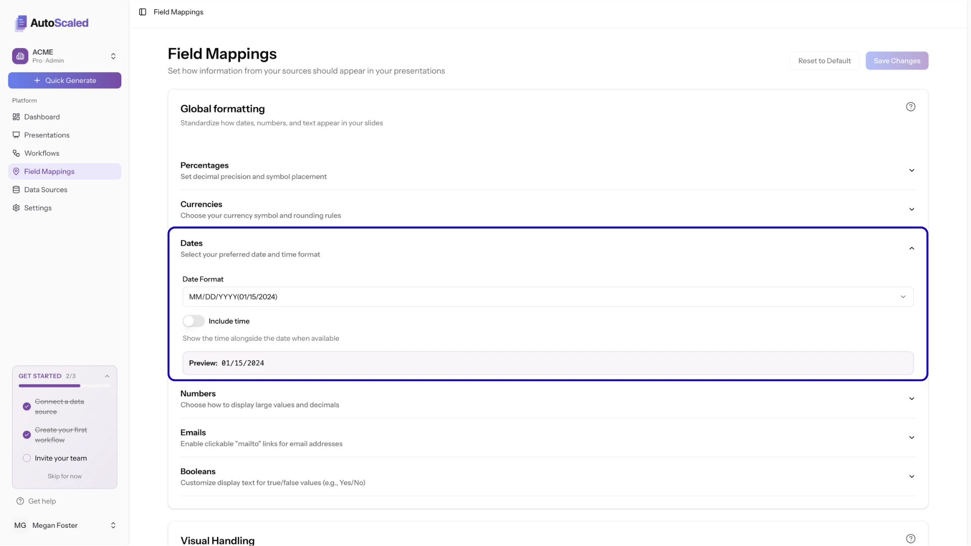 Formatting dates from your CRM in AutoScaled