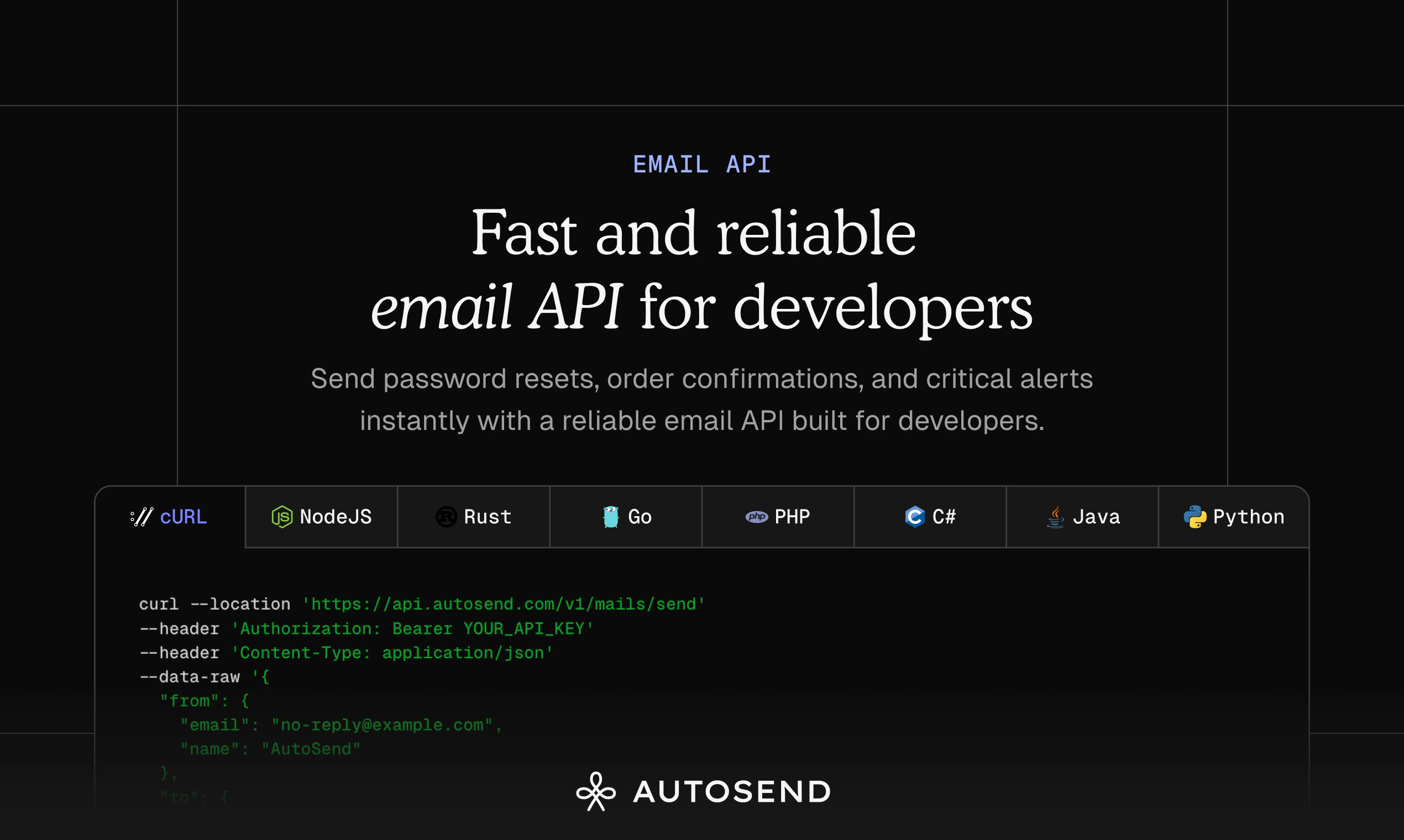 AutoSend Email API