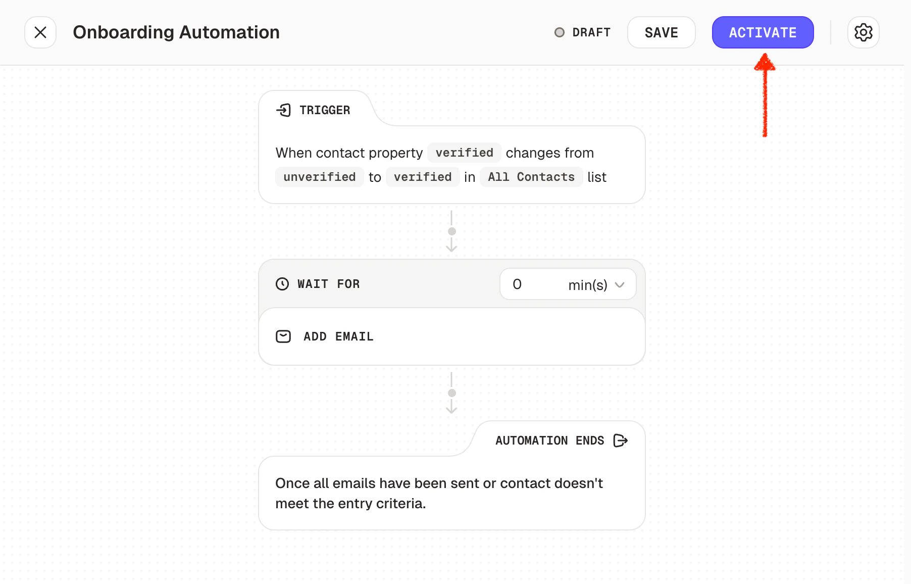 Activate your automation