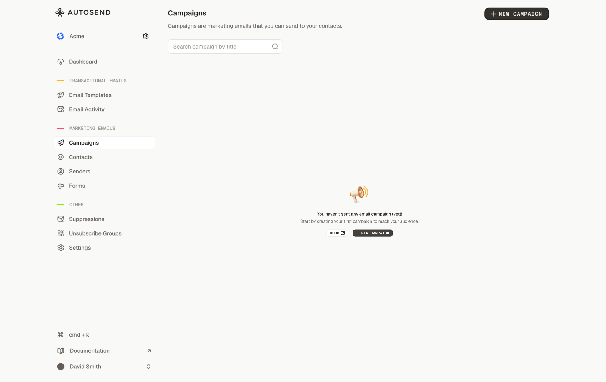 Campaigns - AutoSend Documentation