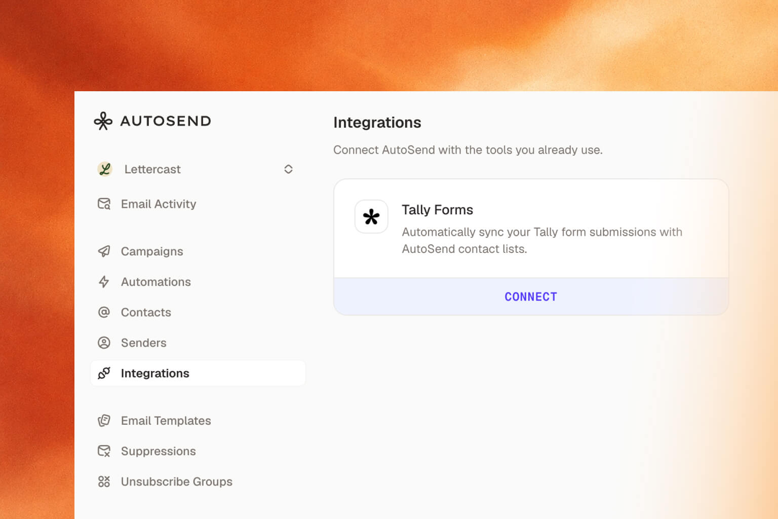 Tally Forms integration