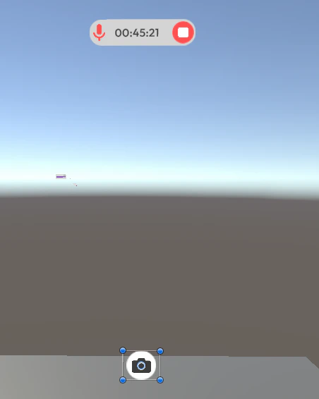 Camera button on feedback popup