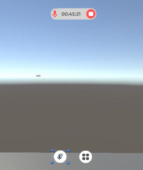 Mic button on feedback popup