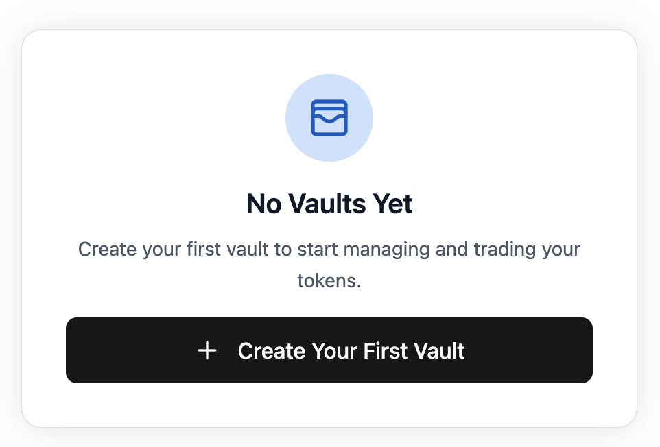 Create first vault