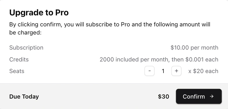 Product Change Dialog