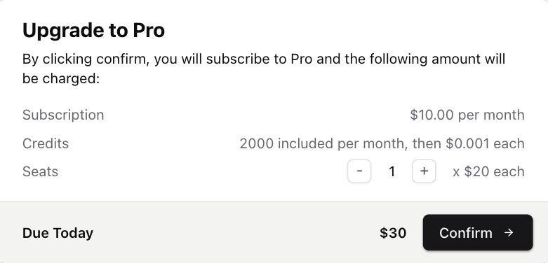 Product Change Dialog