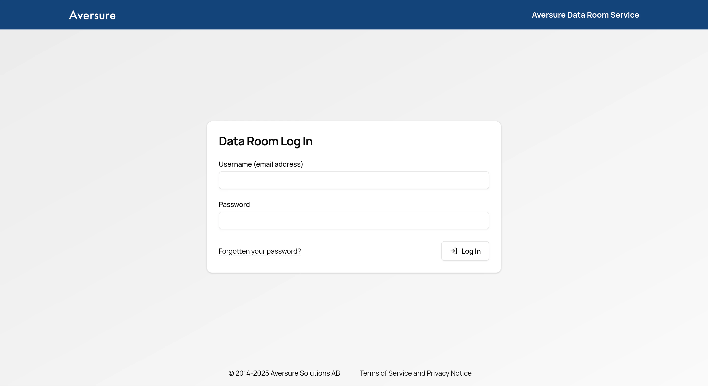 Log in to the Service