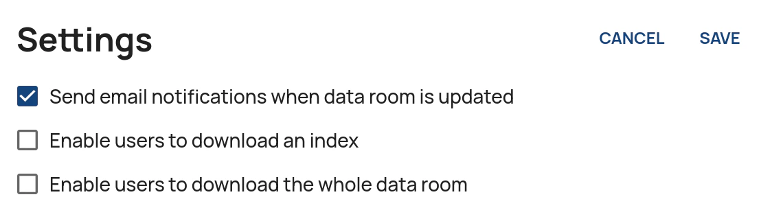Enable email notifications in the Administration Interface