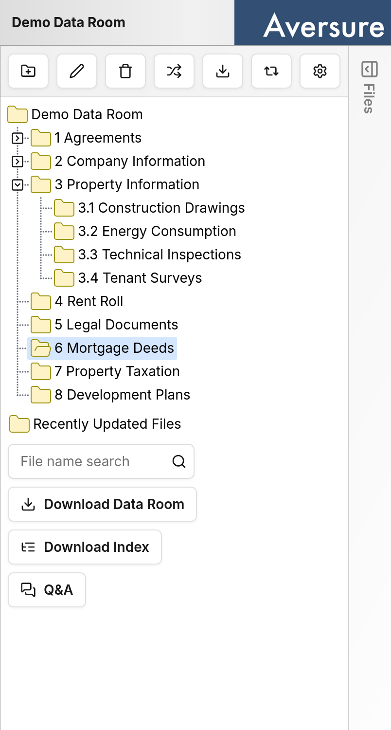 Folder tree on mobile
