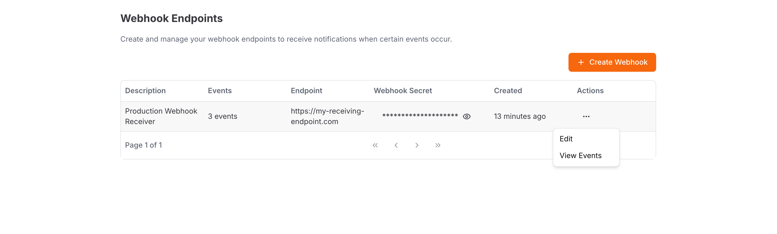View Events