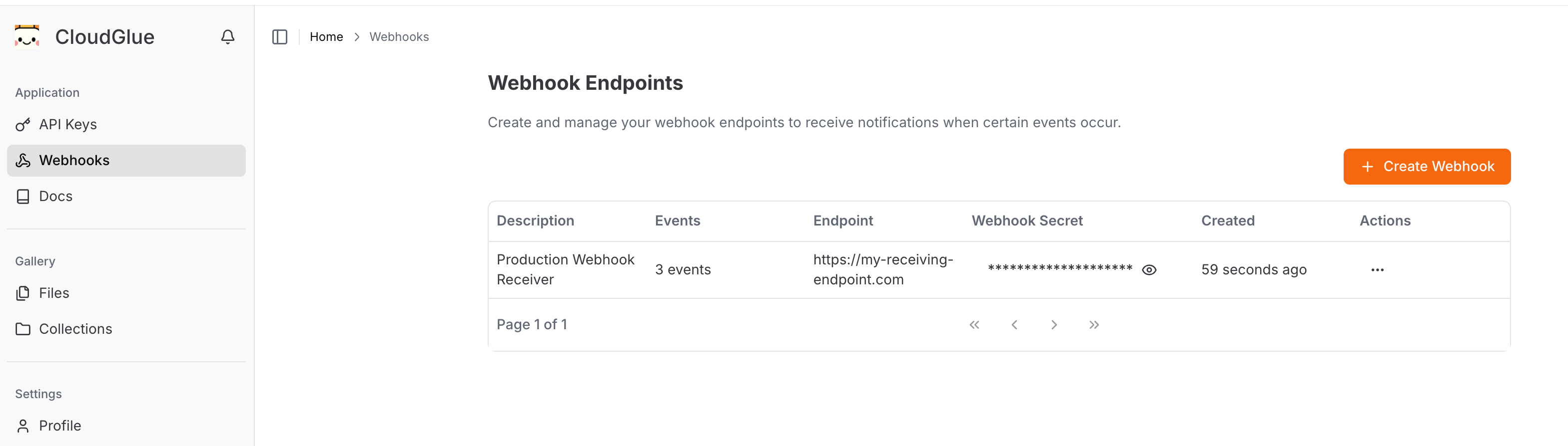 Create Webhook