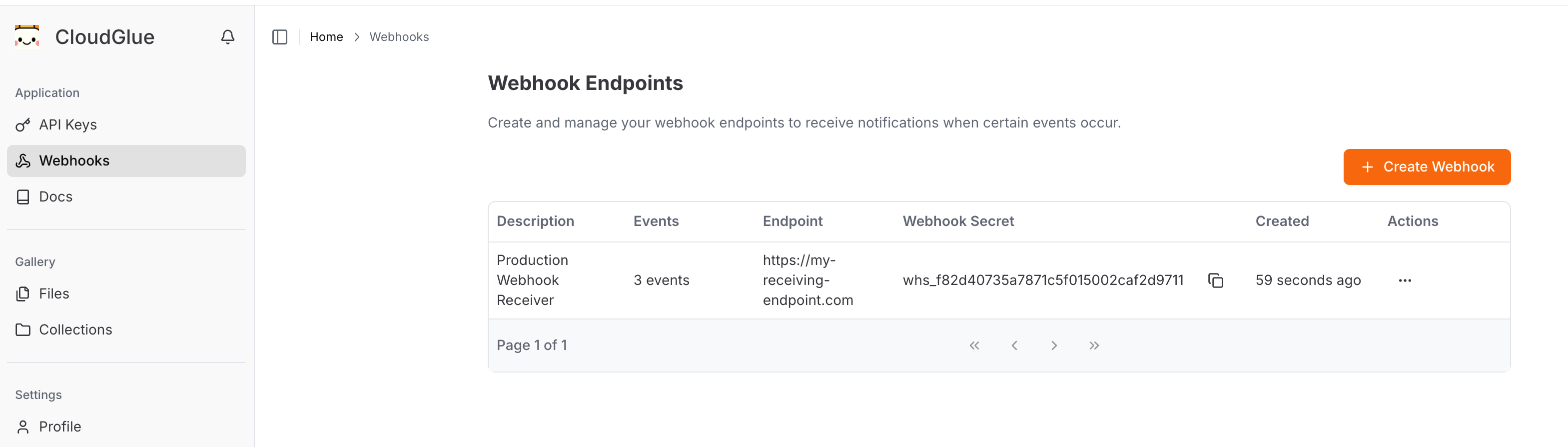 Webhook Secret