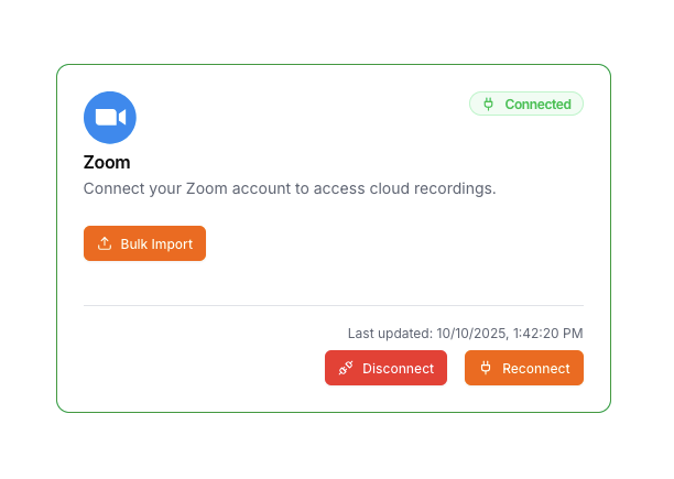 Bulk Import Button