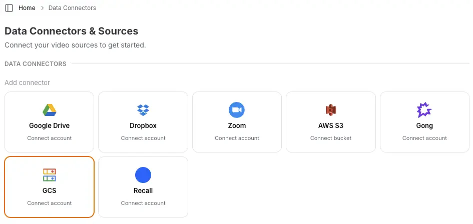 Google Cloud Storage Connector Architecture