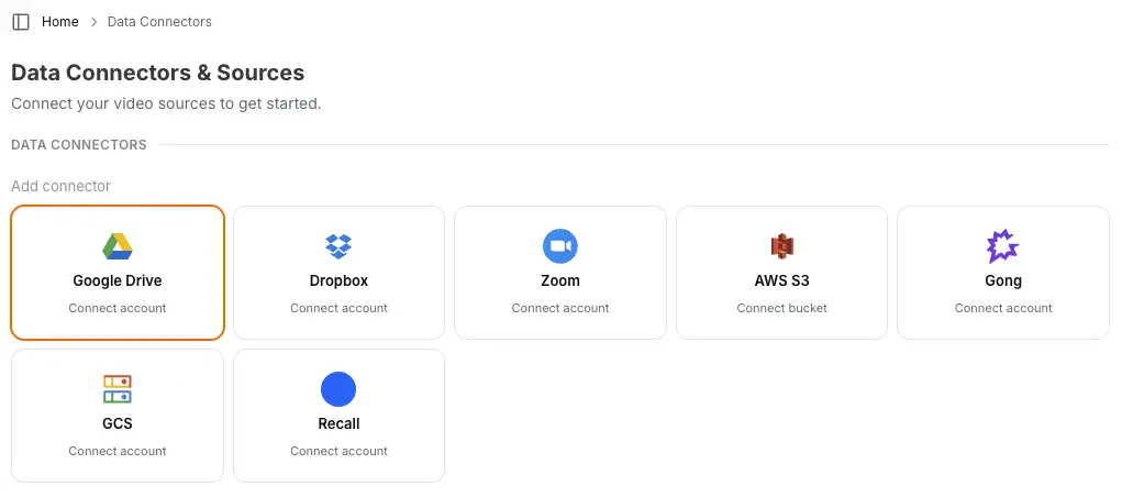Google Drive data connector focused